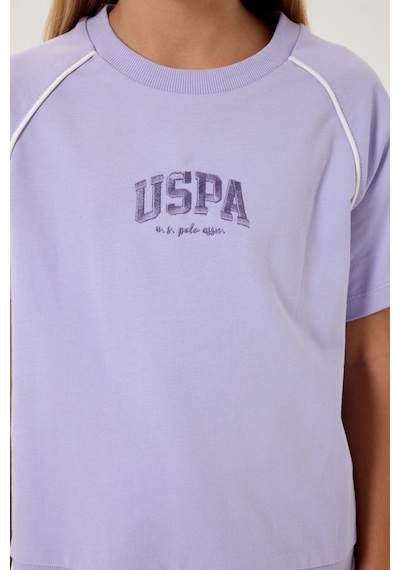 U.s. Polo Assn. Kız Çocuk Mor Şort Takım Us2528-c-v3 Mor