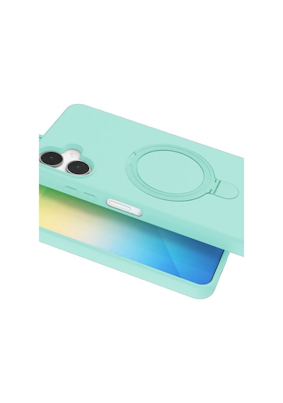 Samsung Galaxy A06 Uyumlu Regal Magsafe Standlı Kapak - Su Yeşili