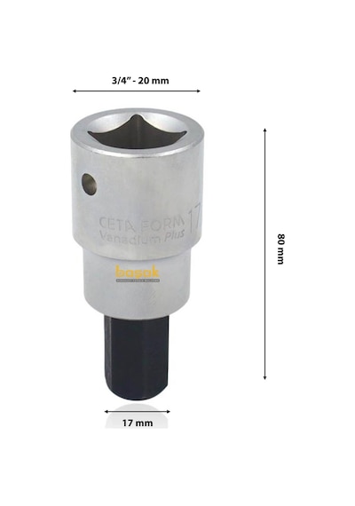 Ceta Form 17 Mm 3/4 Allen Uçlu Lokma C38s-h17