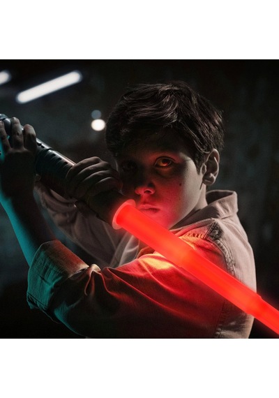Uzayıp Kısalan Sesli Işıklı Power Saber Işın Kılıcı Kırmızı - 90 Cm