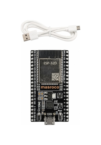 Esp32-d Wifi Bluetooth Geliştirme Kartı Devkitc V4 Siyah Pcb, Usb Kablo Dahil
