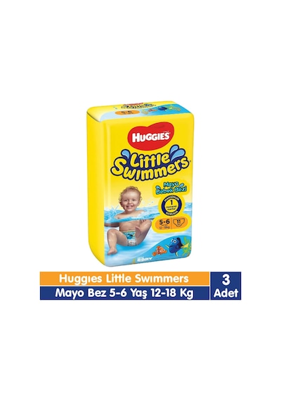 Huggies Little Swimmers Mayo Bebek Bezi 5-6 Yaş 11x3 33 Adet 5 - 6 Numara