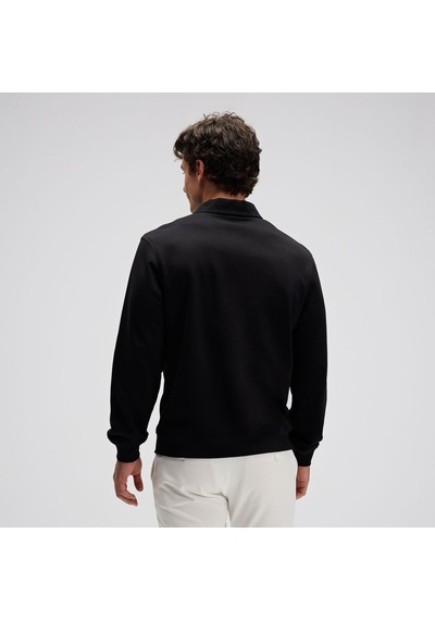 Ellesse Em633-bk Polo Yaka Erkek Sweatshirt - Siyah Siyah