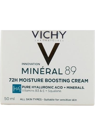 Mineral89 Tüm Cilt Tipleri İçin 72 Saat Nemlendiren Hafif Dokulu Yüz Bakım Kremi 50ml
