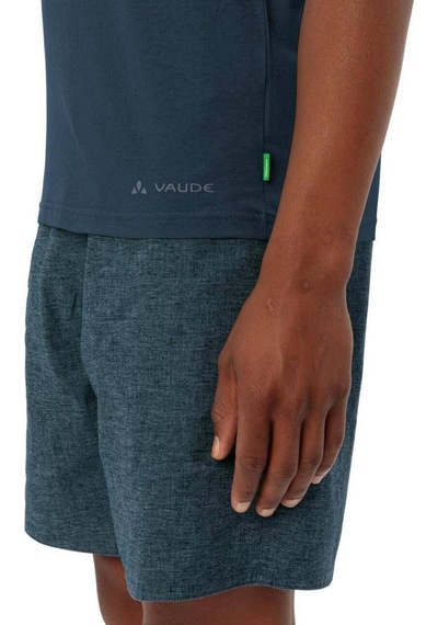Vaude Cyclist V Bisiklet Yaka Erkek T-shirt 42125 Dark Sea/blue