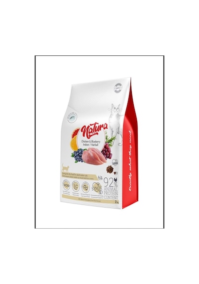 Natura Premium Hairball Tavuklu Yaban Mersinli Düşük Tahıllı Kedi Maması 2 KG