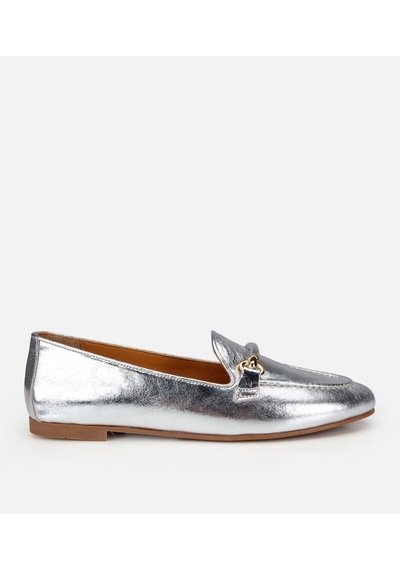 Hotiç Kadın Deri Lame Metalik Klasik Loafer 01ayh321350a210 01ayh321350a210