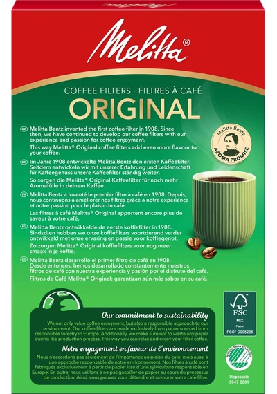 Melitta 1x4 Original Kahverengi Kahve Filtre Kağıdı 80'li