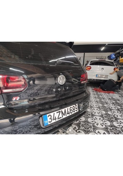 Golf Yazısı Bagaj Arması Bagaj Yazısı Gri Siyah