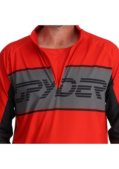 Spyder Paramount 12 Zip Erkek Kırmızı İçlik Üst 22417