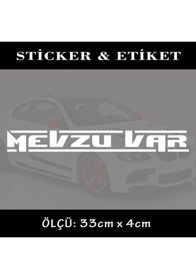 mevzu oto sticker ön arka cam yazısı - tuning modifiye etiket