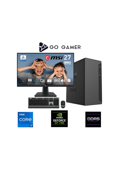 Go Gamer E519DF i7-13700F 32 GB 1 TB SSD GT730 4 GB 27" Free Dos Oem Paket Masaüstü Oyuncu Bilgisayarı