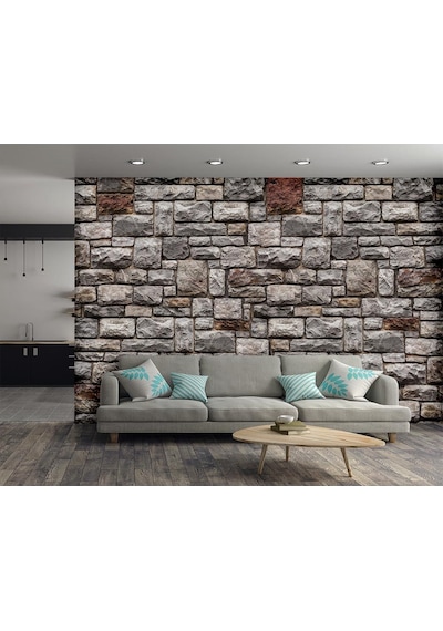 3D Boyutlu Büyük Taşlar Duvar Kağıdı (397294095)