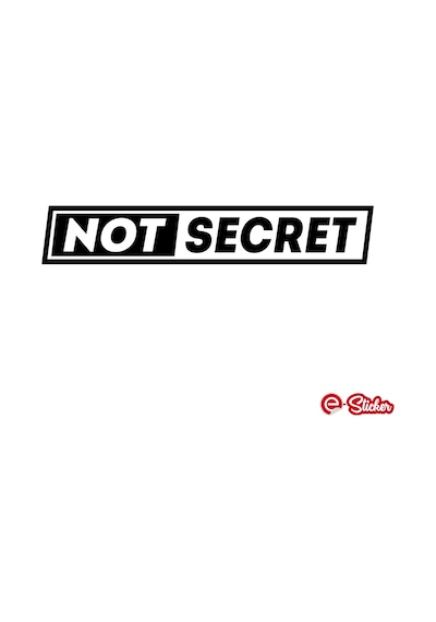 Not Secret Oto Sticker Araba Cam Sticker
