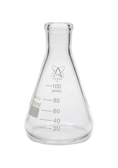 Cam Erlen Dereceli Laboratuvar Çalışmaları İçin Uygun - 100 Ml