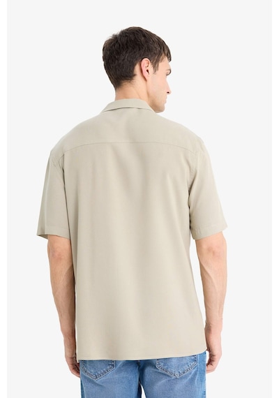 DeFacto Regular Fit Apaş Yaka Yazlık Kısa Kollu Gömlek E2533AX25SMKH488