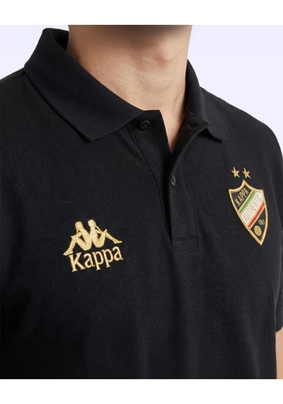 Kappa Paul Polo Erkek Siyah Regular Polo Yaka Tişört