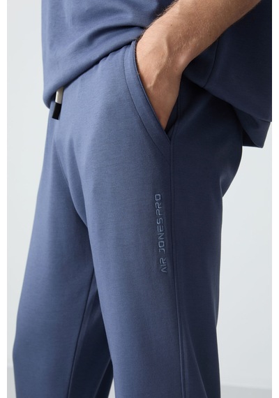 Tommy Life Petrol Pamuklu Kalın Yumuşak Dokulu Oversize Fit Basic Erkek Eşofman Takım - 85261 Petrol