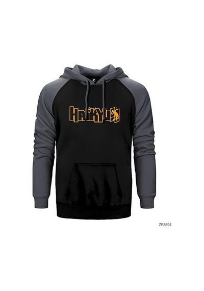 Haikyu Kırmızı Renk Reglan Kol Sweatshirt / Hoodie
