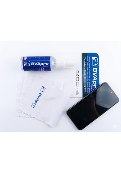 Bvapro Ekran Ve Gözlük Temizleme Seti - Telefon, Tablet, Akıllı Saat, Pc Ve Kamera Lens Temizleyici Sprey + Özel Mikrofiber Bez Kiti