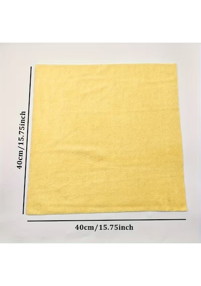 Nobera 3 Adet Güderi Bez 40x40 Cm 250 Gsm Yüksek Emicili Oto Araba Kurulama Cam Silme İz Bırakmayan Temizlik Bezi