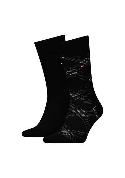 Tommy Hilfiger Th Men Sock 2p Check Erkek Beyaz Çorap - S701236310 Beyaz