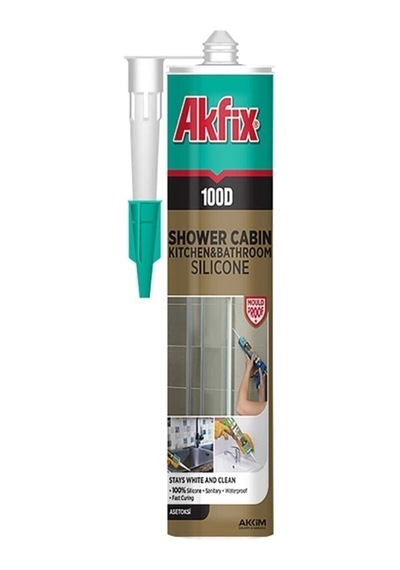 Akfix 100d Duşakabin Silikonu 310 Ml