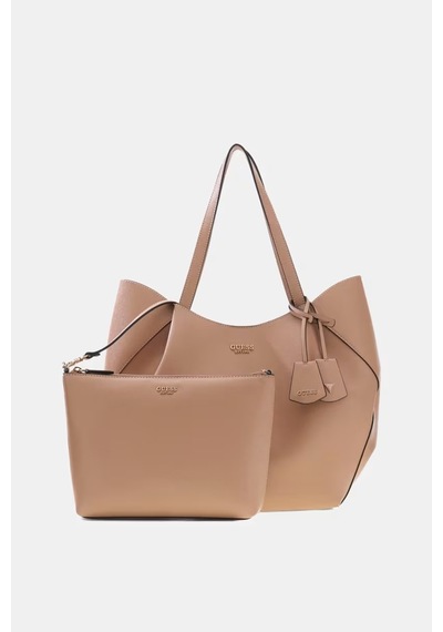 Guess Amorette Portföy Çantalı Kadın Omuz Çantası Hwbg7898240 Bej