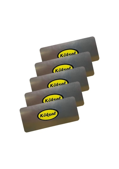 Köksal Rötuş Rütüş Rutuş Çeliği 4Cmx9Cm. 5 Adet