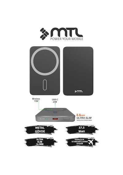 5000 Mah 15w + 20w Metal Ultra İnce Led Göstergeli 35w Turbo Şarj Magsafe Powerbank Mt4620 Çok Renkli 5000 Mah 15w + 20w Metal Ultra İnce Led Göstergeli 35w Turbo Şarj Magsafe Powerbank Mt4620 Çok Renkli