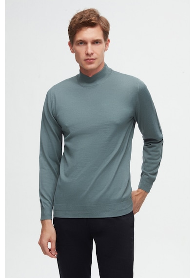 D's Damat Ds Damat Regular Fit Grej Düz Örgü Kazak 5hf062436275m Gr1