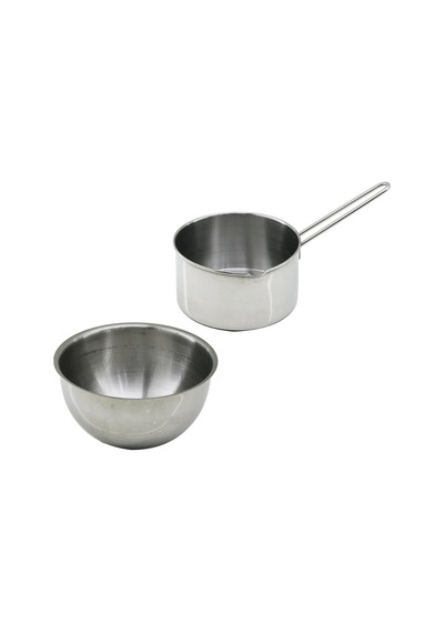 2 Parça Sütlük Ve Sosluk Seti - 14 Cm Ve 17 Cm - Paslanmaz Çelik Metal
