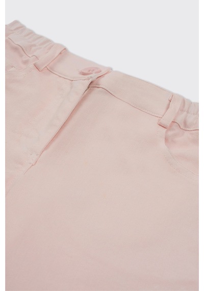 Kız Bebek Düğmeli Pembe Pantolon 479637