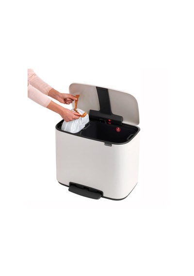 Brabantia Çöp Kutusu İki Bölmeli 11+23 Lt Bo Pedal Bin 121142