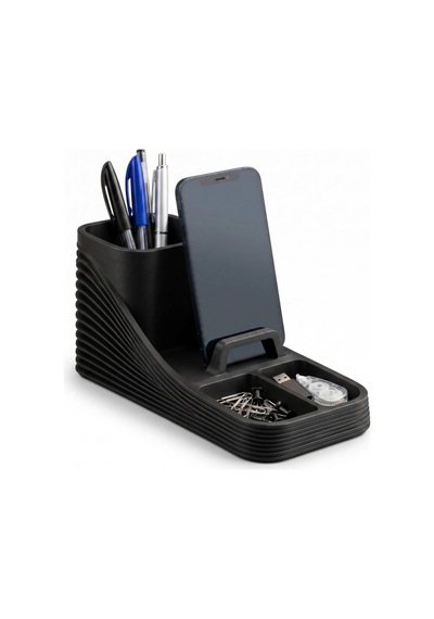 Dalgalı Masa Organizeri - Kalemlik Ve Telefon Standlı Diğer