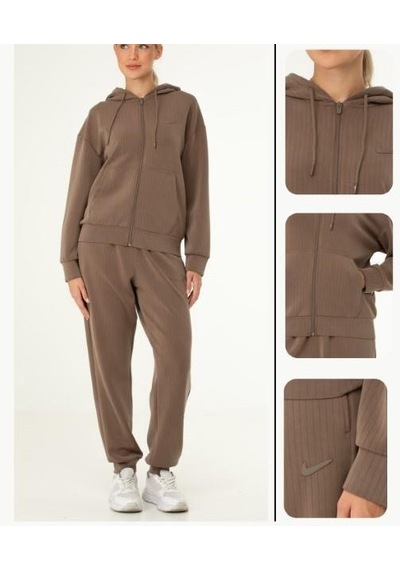 Nike Ba-2783 Kadın Eşofman Takımı Modal / Poly Cotton Bej