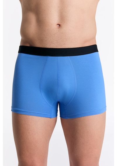 Albero Natur Gots Sertifikalı Organik Pamuk Erkek Trunk Boxer İç Çamaşırı Mavi