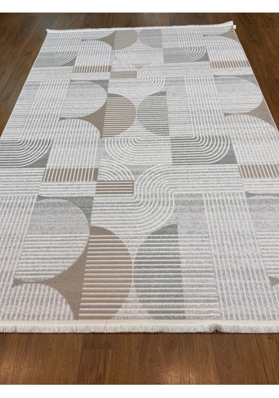 İskandinav Tarzı Natural Renkli Makina Halısı 160x230 Natural