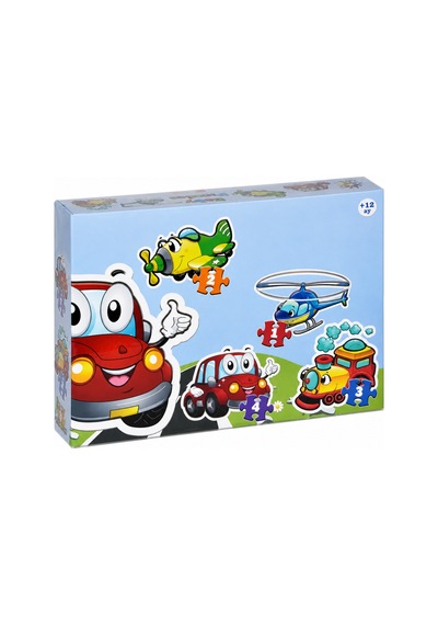 Northcity Lcbyb00 Kids Baby Puzzles - Taşıtlar / 2+2+3+4 Parça Puzzle / +1 Yaş Bx