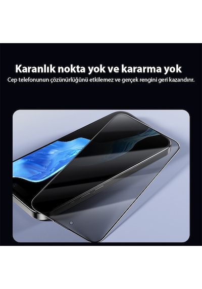 Ally Apple iPhone 15 Pro Uyumlu Privacyhayalet Full Koruma Cam Ekran Koruyucu