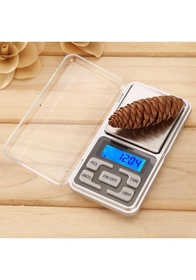 Mini Cep Terazisi, Lcd Mavi Arka Aydınlatmalı Ekran, Tare Fonksiyonlu, Taşınabilir Dijital Hassas Terazi Açık Bej