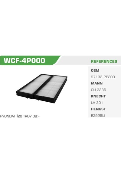 WINKEL WCF-4P000 Polen Filtresi İ20 08-