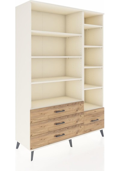 Hyperion Dolap 9 Raflı 4 Çekmeceli 132x44x195 Aytaşı-aytaşı/çam Aytaşı