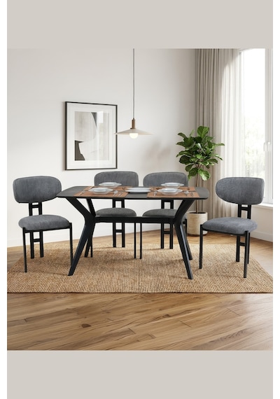 Dfy105 120x80 Mdf Mutfak Masası Modern Dikdörtgen 4 Kişilik Yemek Masası Fonksiyonel Sabit Masa Siyah Dfy105 120x80 Mdf Mutfak Masası Modern Dikdörtgen 4 Kişilik Yemek Masası Fonksiyonel Sabit Masa Siyah