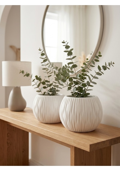 Kaveld Stone Calm El Yapımı Dekoratif Seramik Görünümlü Saksı Çizgi Kabartmalı Minimalist Iç Mekan Saksısı Salon Balkon Ofis Çiçeklik Ev Dekoru Beyaz Kaveld Stone Calm El Yapımı Dekoratif Seramik Görünümlü Saksı Çizgi Kabartmalı Minimalist Iç Mekan Saksısı Salon Balkon Ofis Çiçeklik Ev Dekoru Beyaz