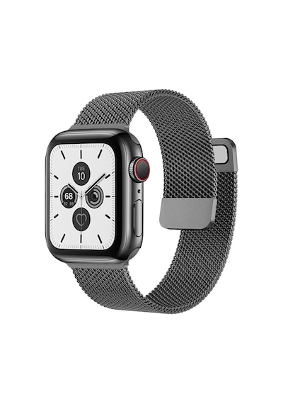 Forzacase Apple Uyumlu  Watch 9 45mm İle Metal Mıknatıslı Kordon Kayış - Fc157 Siyah