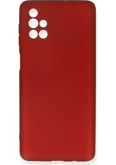 Gld-spt- Newface Samsung Uyumlu Galaxy M51 Kılıf First Silikon - Bordo