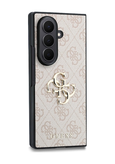 Samsung Galaxy Z Fold 8 Ultra Uyumlu Kılıf Guess Lisanslı M-safeli Büyük 4g Ve Yazı Logolu Kapak Pembe