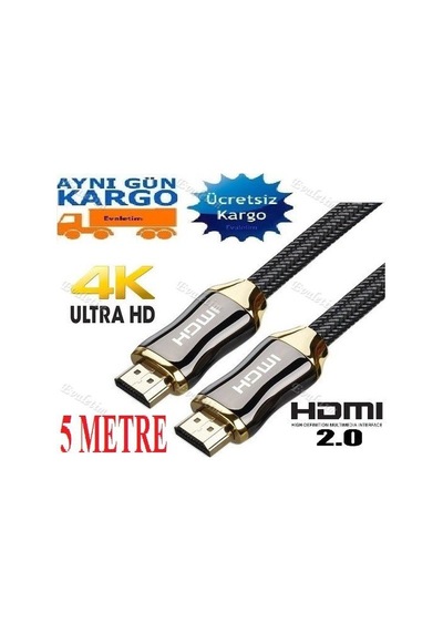 Hdmi 2.0 Kablosu 4K Uhd Lcd Laptop 4433P 5 Metre Ara Bağlanti Erk