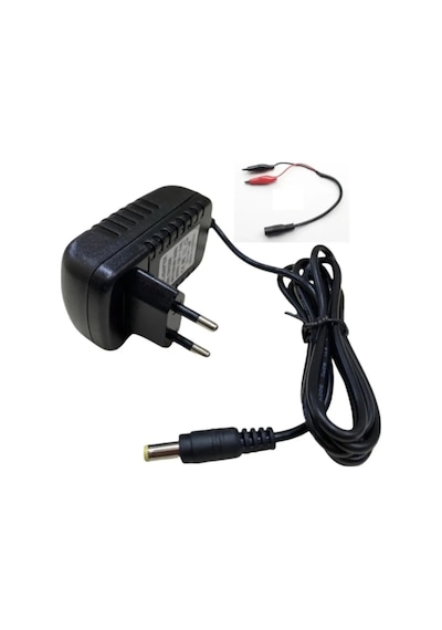 12 Volt Akım Kesicili Akü Şarj Adaptörü 12 Volt 1 Amper Yastech